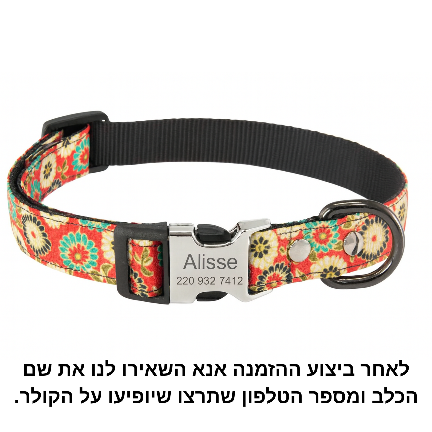 קולר עם לוחית זיהוי 
