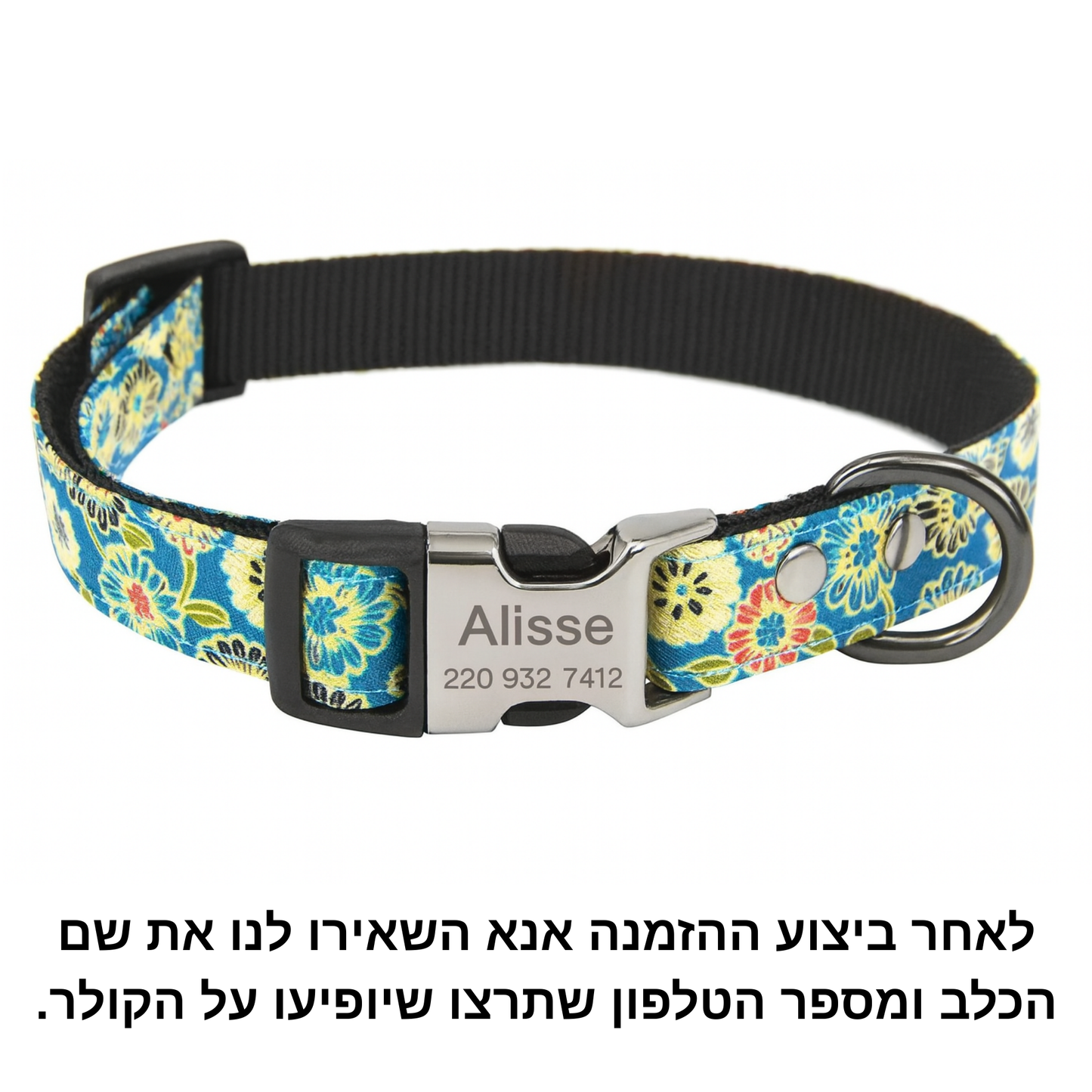קולר עם לוחית זיהוי 
