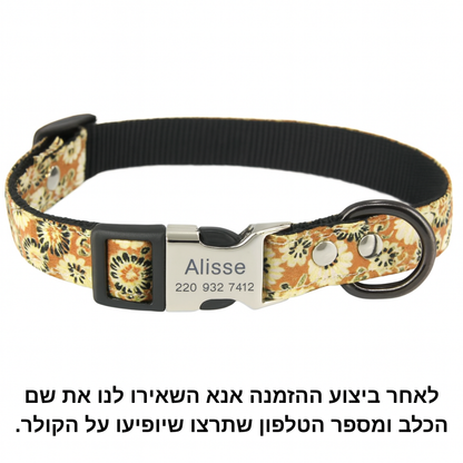 קולר עם לוחית זיהוי 