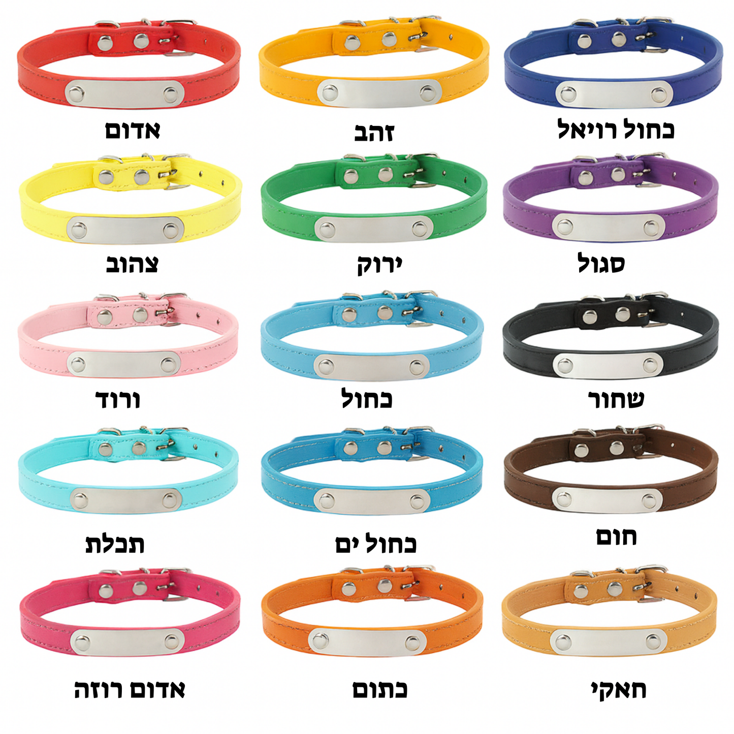 קולר בעיצוב אישי לכלבך אישי אישי אישי