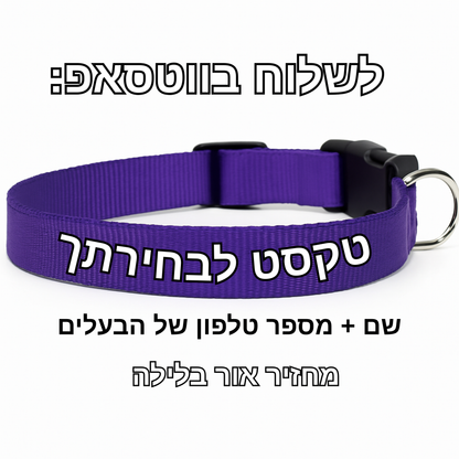 קולר אישי - שם ומספר 